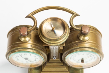 French Gilt Bronze and Onyx Desk Compendium