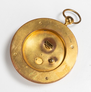 E. F. Caldwell & Co. Gilt Bronze Sedan Clock