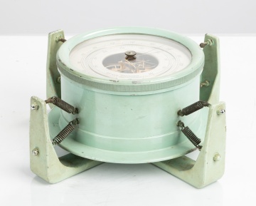 Yanagi Japanese Ship's Aneroid Barometer in Shock Mount