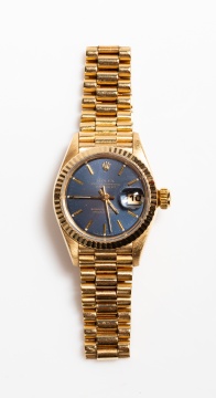 Rolex Lady-Datejust 18K Gold Wristwatch, Ref. 69179