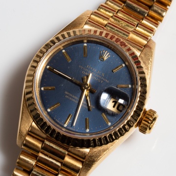 Rolex Lady-Datejust 18K Gold Wristwatch, Ref. 69179