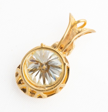 Approximately 10.24 Carat Diamond and 18K Gold Jabel Enhancer Pendant
