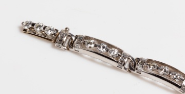 Dennis C. 7.75 Carat Diamond and 18K White Gold Bracelet