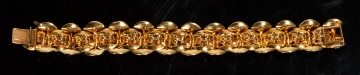 18K Gold and Diamond Woven Link Bracelet