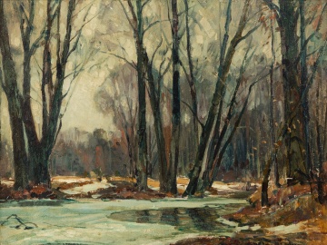 John Fabian Carlson (Swedish/American, 1875-1945) The Brookside, 1931