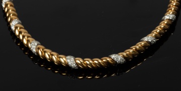 Van Cleef & Arpels 18K Gold and Diamond Necklace