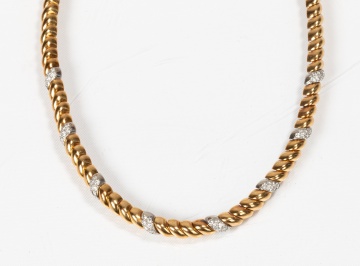 Van Cleef & Arpels 18K Gold and Diamond Necklace