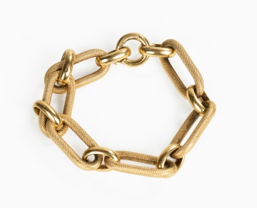 Italian 18K Gold Link Bracelet