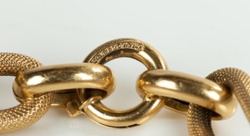 Italian 18K Gold Link Bracelet