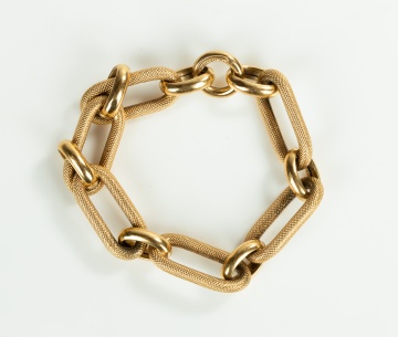 Italian 18K Gold Link Bracelet