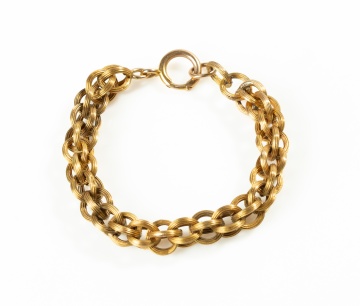 14K Gold Triple-Ring Link Bracelet