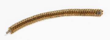 Italian 18K Gold and Enamel Bracelet