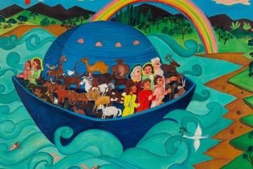 Malcah Zeldis (American, b. 1931) Noah's Ark
