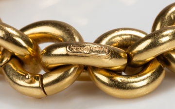 La Pepita Italian 18K Gold Rolo-Link Bracelet