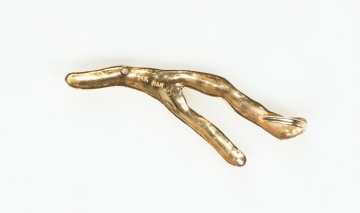 14K Gold and Diamond Keuka Lake Brooch