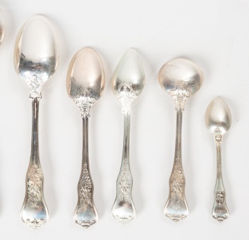 Tiffany & Co. 'Olympian' Sterling Silver Flatware Service, 185 Pieces