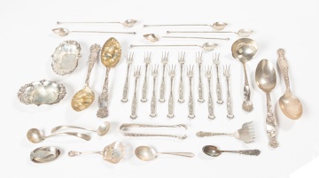 Group of American Sterling Silver Flatware and Small Articles