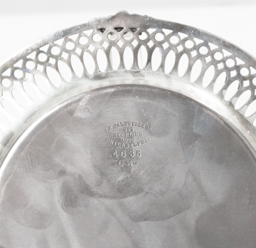 Set of Twelve J.E. Caldwell & Co. Sterling Silver Reticulated Bread Plates