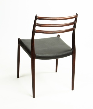 Niels O. Moller (Danish, 1920-1982) Set of Six Rosewood Dining Chairs, Model 78