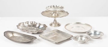 Eight Sterling Silver Table Articles