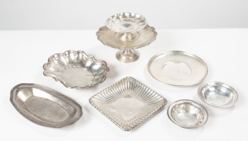 Eight Sterling Silver Table Articles
