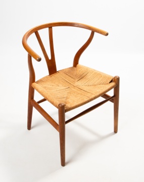 Hans J. Wegner (Danish, 1914-2007) Set of Four Wishbone Chairs, Model CH25
