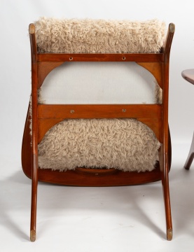 Pair of Sculpted Walnut Contour Lounge Chairs in the Manner of Vladimir Kagan