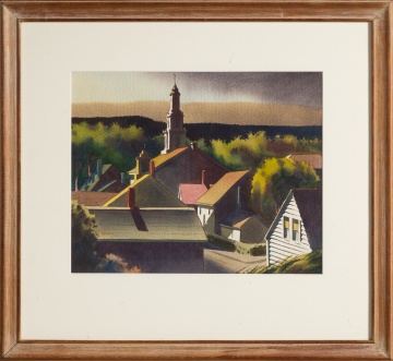 Sandor Bernath (American, 1892-1984) View of Gloucester