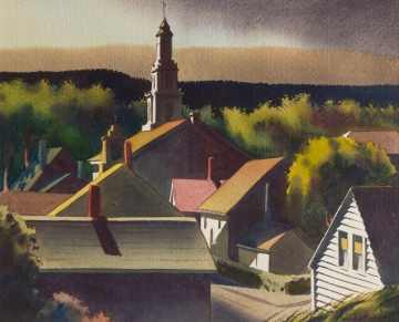 Sandor Bernath (American, 1892-1984) View of Gloucester