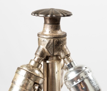Bradley & Hubbard Nickel-Plated Lamp Base