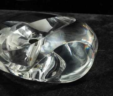 Steuben 'Genesis' Engraved Crystal Sculpture
