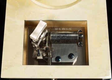 Steuben Engraved Crystal Music Box, Girl with Nutcracker