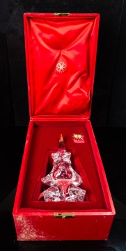 Steuben Crystal "Christmas Tree" with 18K Gold Star