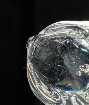 Steuben Crystal "Christmas Tree" with 18K Gold Star
