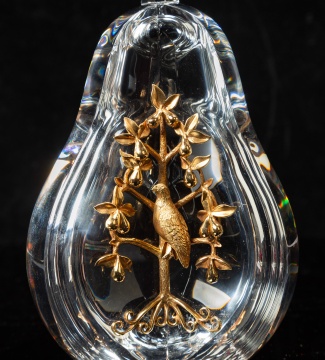 Steuben "Partridge in a Pear Tree"