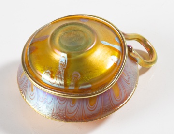 Loetz Phanomen Iridescent Glass Chamberstick