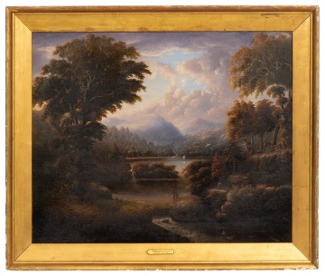 Attributed to Thomas Doughty (American, 1793-1856) Lake Landscape with Figure