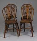 4 European Oak Hoopback Chairs