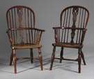 2 George III Windsor Arm Chairs