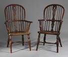 2 George III Windsor Arm Chairs