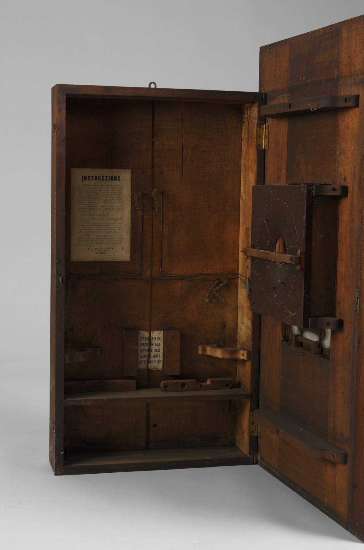 Unusual W.J. Hayne & Co. Chicago,  Advertising Clock