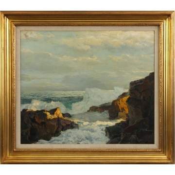 Frederick Judd Waugh (American, 1861-1940) "Evening Surf"