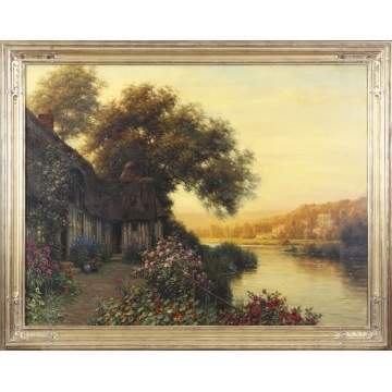 Louis Aston Knight (American, 1873-1948) "Diane's Cottage/Sunset Light"