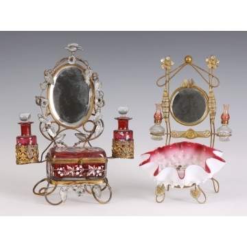 Victorian Brass & Metal Dresser Sets