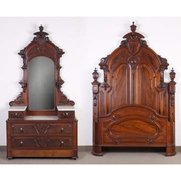 Fine Victorian Bed & Dresser
