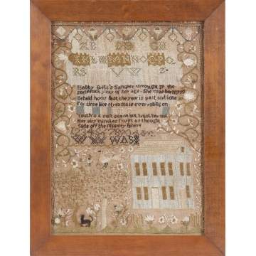 Habby Bliss's Sampler, 1795