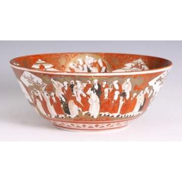Kutani Painted Porcelain Bowl