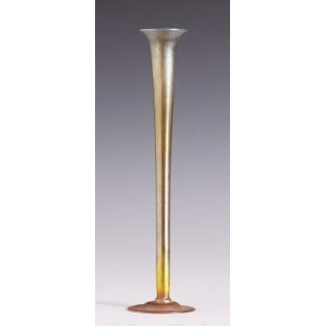 Tiffany Gold Iridescent Vase