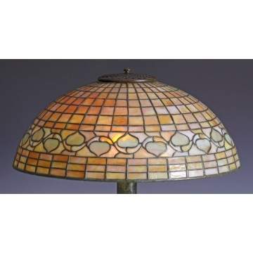 Tiffany Leaded Glass Acorn Lamp