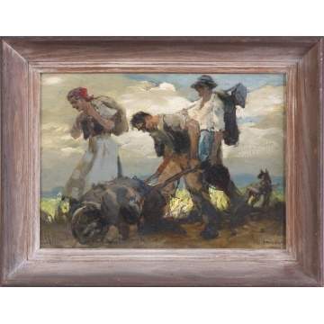 Louis Jambor (1884-1955) "The Horsemen"
